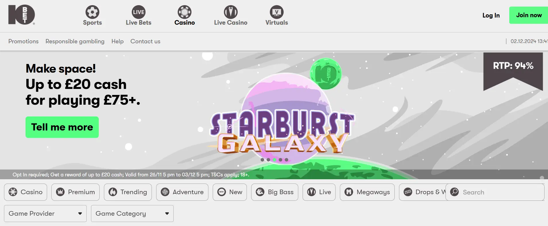 Reseña de 10 Bet Casino